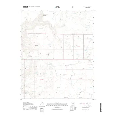 2018 Map of Scratch Canyon, 2018 Print