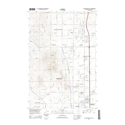 2014 Map of Scratchgravel Hills, 2014 Print