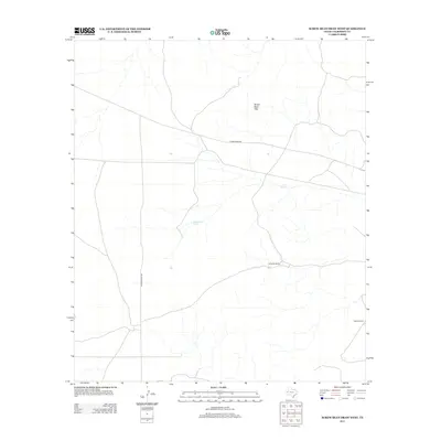 2012 Map of Screw Bean Draw West, 2012 Print