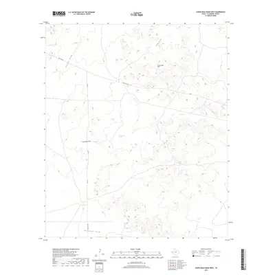 2019 Map of Screw Bean Draw West, 2019 Print