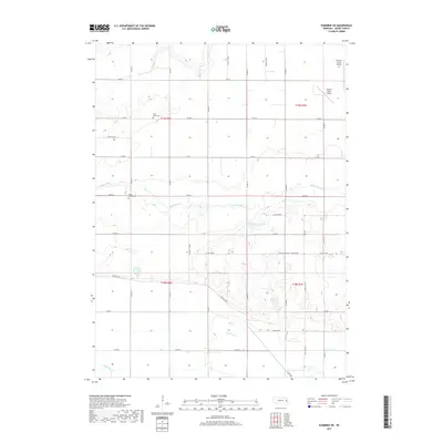 2017 Map of Scribner SW, 2017 Print