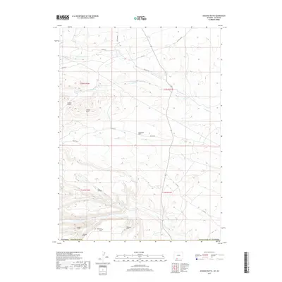 2017 Map of Scrivner Butte, 2017 Print
