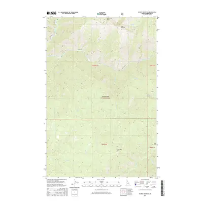 2017 Map of Scurvy Mountain, 2017 Print