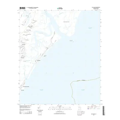 2014 Map of Sea Island, 2014 Print