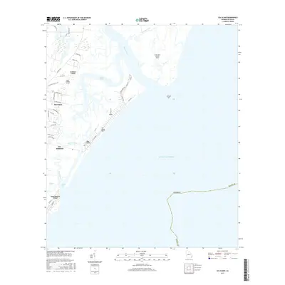 2017 Map of Sea Island, 2017 Print