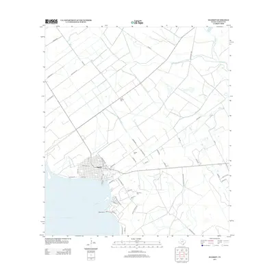 2013 Map of Seadrift, 2013 Print