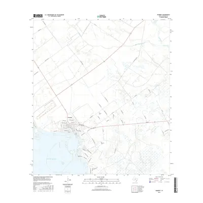 2016 Map of Seadrift, 2016 Print