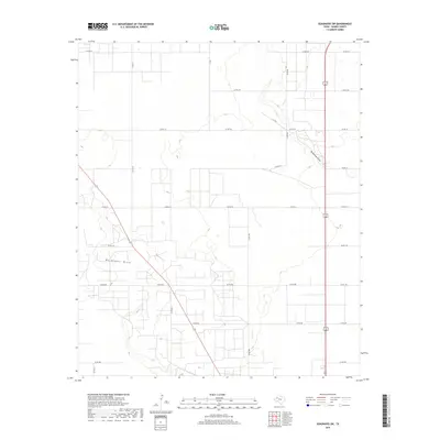 2019 Map of Seagraves SW, 2019 Print