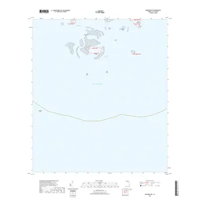 2018 Map of Seahorse Key, 2018 Print