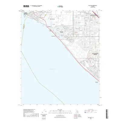 2018 Map of Seal Beach, 2018 Print