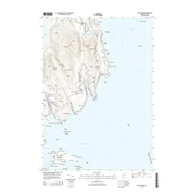 2014 Map of Seal Harbor, 2014 Print