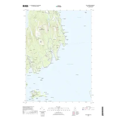 2018 Map of Seal Harbor, 2018 Print