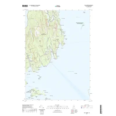 2021 Map of Seal Harbor, 2021 Print