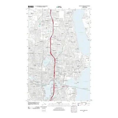 2011 Map of Seattle North, 2011 Print