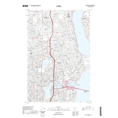 2020 Map of Seattle North, 2020 Print