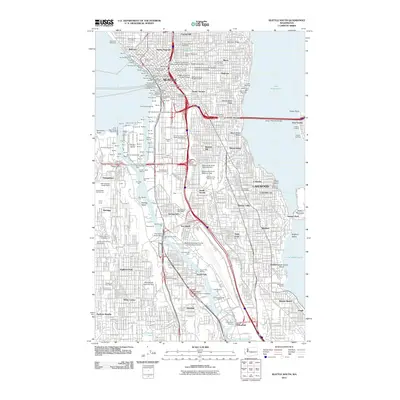 2011 Map of Seattle South, 2011 Print