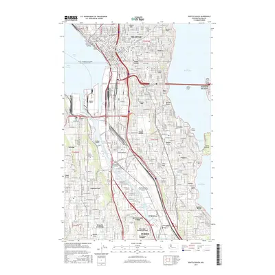 2017 Map of Seattle South, 2017 Print