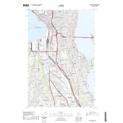 2020 Map of Seattle South, 2020 Print