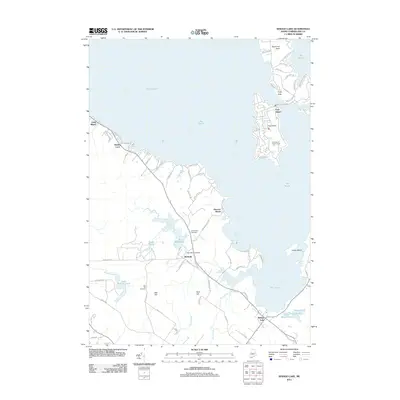 2011 Map of Sebago Lake, 2011 Print