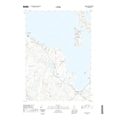 2021 Map of Sebago Lake, 2021 Print