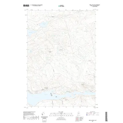 2021 Map of Sebec Lake East, 2021 Print