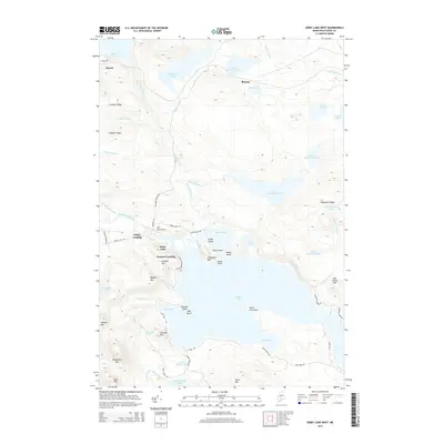 2014 Map of Sebec Lake West, 2014 Print