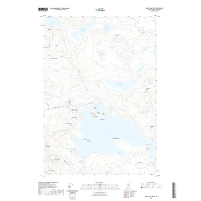 2021 Map of Sebec Lake West, 2021 Print