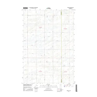 2016 Map of Sebeka SW, 2016 Print