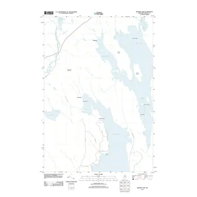 2011 Map of Seboeis Lake, 2011 Print