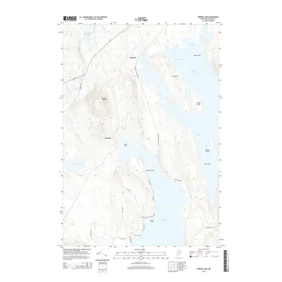 2014 Map of Seboeis Lake, 2014 Print