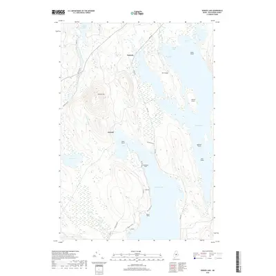 2018 Map of Seboeis Lake, 2018 Print
