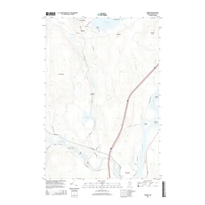 2014 Map of Seboeis, 2014 Print