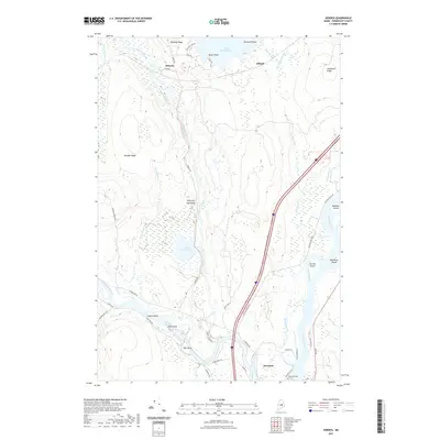2021 Map of Seboeis, 2021 Print
