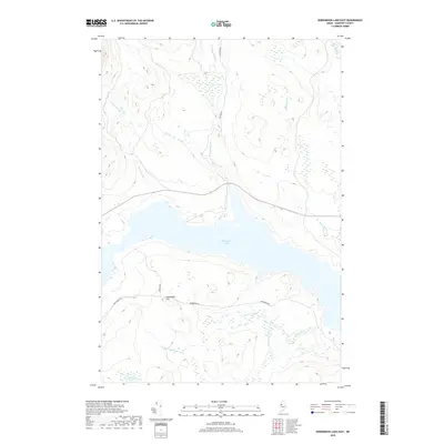 2018 Map of Seboomook Lake East, 2018 Print