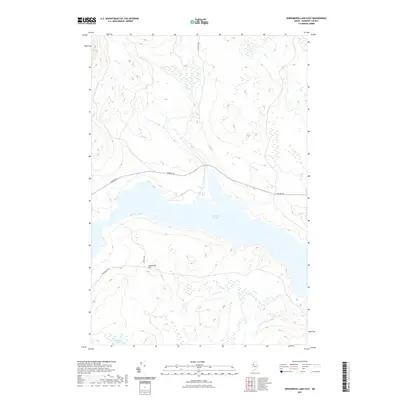 2021 Map of Seboomook Lake East, 2021 Print
