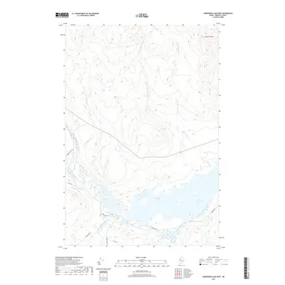2018 Map of Seboomook Lake West, 2018 Print