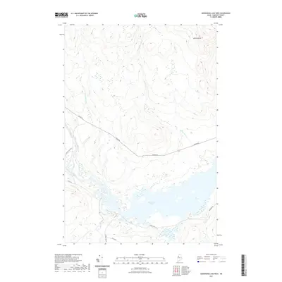 2021 Map of Seboomook Lake West, 2021 Print