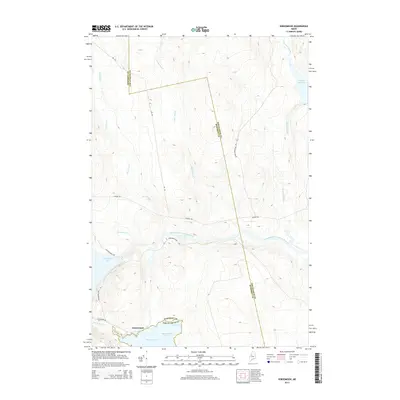 2014 Map of Seboomook, 2014 Print