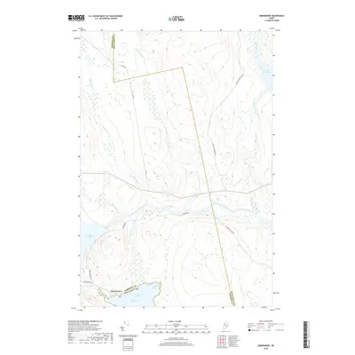 2018 Map of Seboomook, 2018 Print