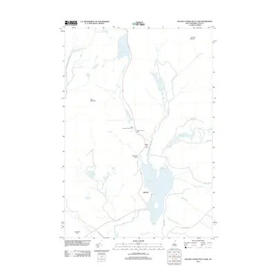 2012 Map of Second Connecticut Lake, 2012 Print