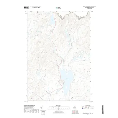 2018 Map of Second Connecticut Lake, 2018 Print