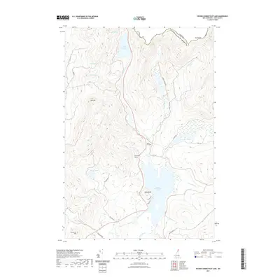 2021 Map of Second Connecticut Lake, 2021 Print