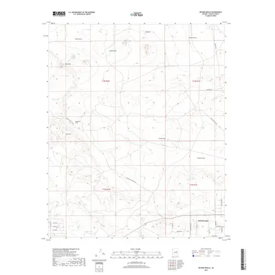 2018 Map of Second Knolls, 2018 Print