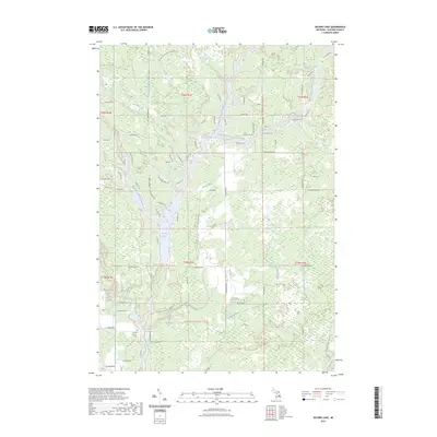 2023 Map of Secord Lake, 2023 Print
