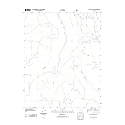 2011 Map of Secret Canyon, 2011 Print