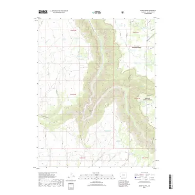 2019 Map of Secret Canyon, 2019 Print