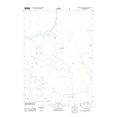 2012 Map of Secret Spring Mountain, 2012 Print