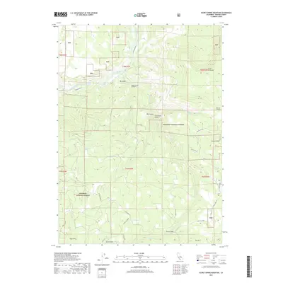 2018 Map of Secret Spring Mountain, 2018 Print