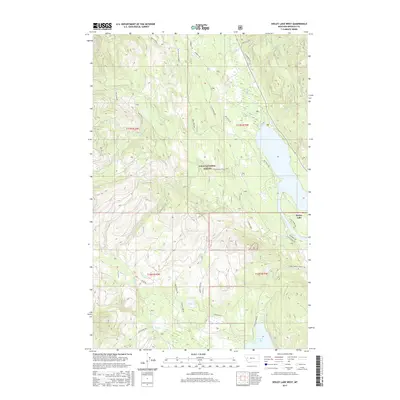 2017 Map of Seeley Lake West, 2017 Print