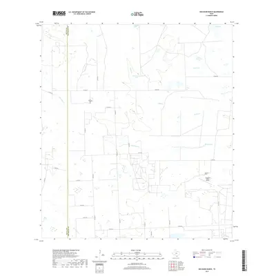 2019 Map of Seeligson Ranch, 2019 Print